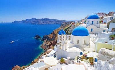 Traumausblick in Oia auf Santorini (Patryk Kosmider / stock.adobe.com)  lizenziertes Stockfoto 
Infos zur Lizenz unter 'Bildquellennachweis'